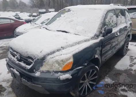 2003 Honda Pilot Ex-L из США, поврежденный, VIN 2HKYF18573H540489